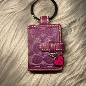 Small Coach Photo holder keychain
